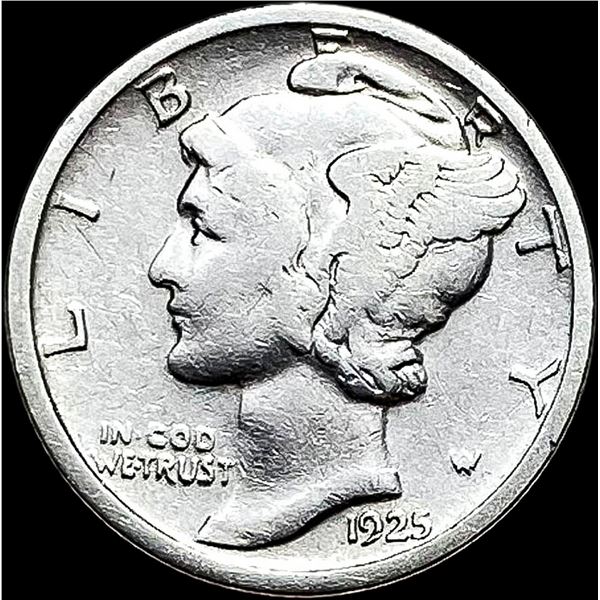 1925-D Mercury Dime LIGHT CIRC