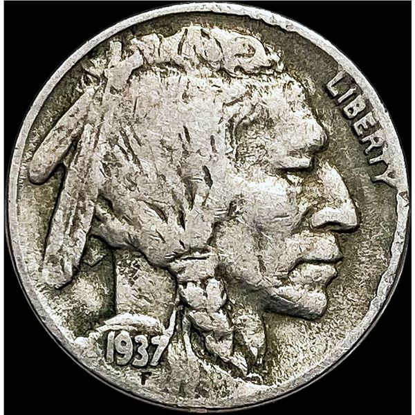 1937-D Nickel Buffalo Nickel NEARLY UNCIRCULATED