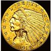 Image 1 : 1915 Indian Head Gold $2.50 Quarter Eagle CLOSELY UNCIRCULATED
