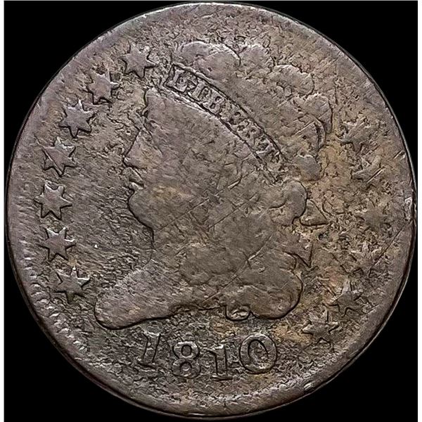 1810 Classic Head Half Cent NICELY CIRCULATED