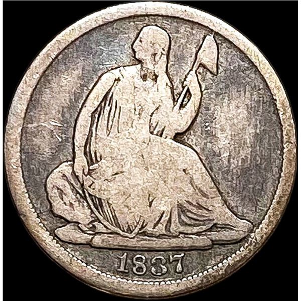 1837 Seated Liberty Half Dime NICELY CIRCULATED