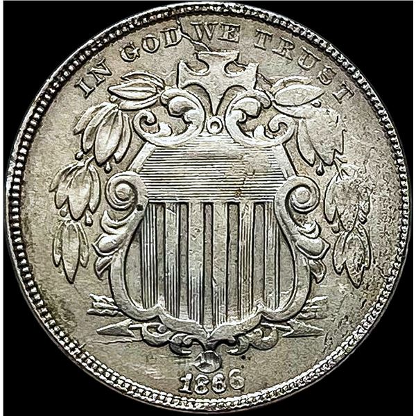 1866 Shield Nickel CLOSELY UNCIRCULATED