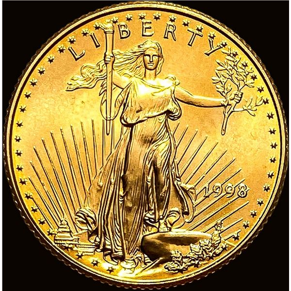 1998 1/4 oz Gold American Eagle $10 SUPERB GEM BU