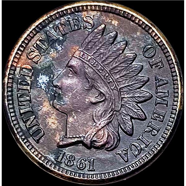 1861 Copper-Nickel Indian Head Cent CLOSELY UNCIRCULATED