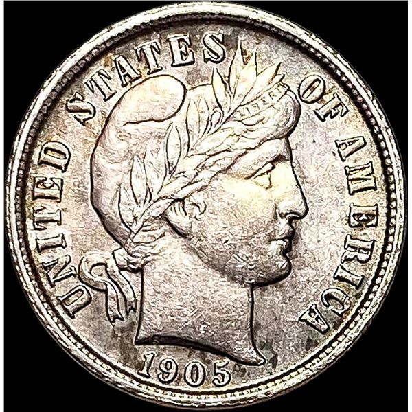1905 Barber Dime CLOSELY UNCIRCULATED