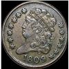 Image 1 : 1809 Classic Head Half Cent CLOSELY UNCIRCULATED
