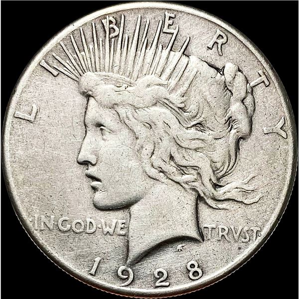 1928 Silver Peace Dollar LIGHTLY CIRCULATED
