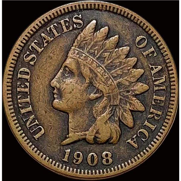 1908-S Indian Head Cent LIGHTLY CIRCULATED
