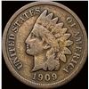 Image 1 : 1909-S Indian Head Cent NICELY CIRCULATED