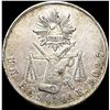 Image 2 : 1872 Silver Peso Mexico OaE Mint Mark CLOSELY UNCIRCULATED