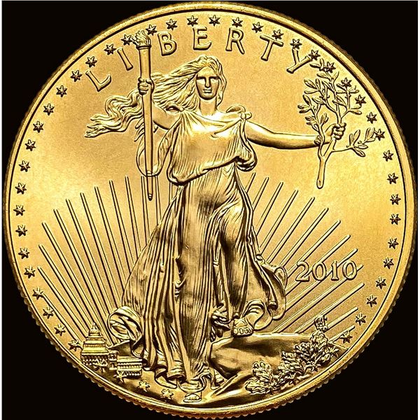 2010 1 oz Gold American Eagle $50 SUPERB GEM BU