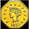 Image 1 : 1853 California Gold 50 Cents Token HIGH GRADE