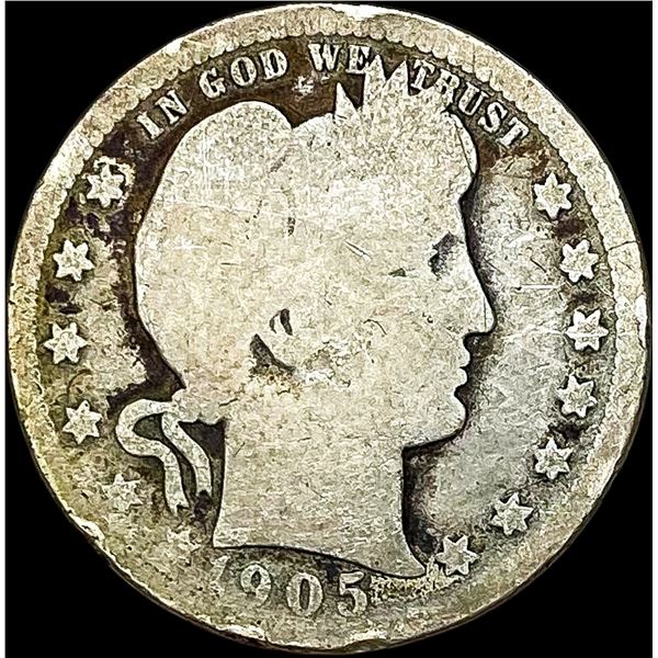 1905-O Barber Quarter NICE CIRC
