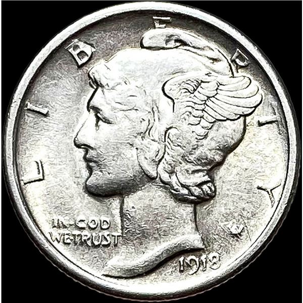 1918-S Silver Mercury Dime UNCIRCULATED