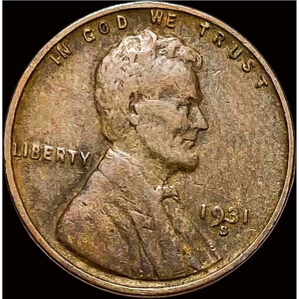 1931-S Lincoln Wheat Cent LIGHTLY CIRCULATED