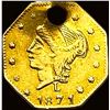 Image 1 : 1871 California Gold 1/4 Dollar Token HIGH GRADE