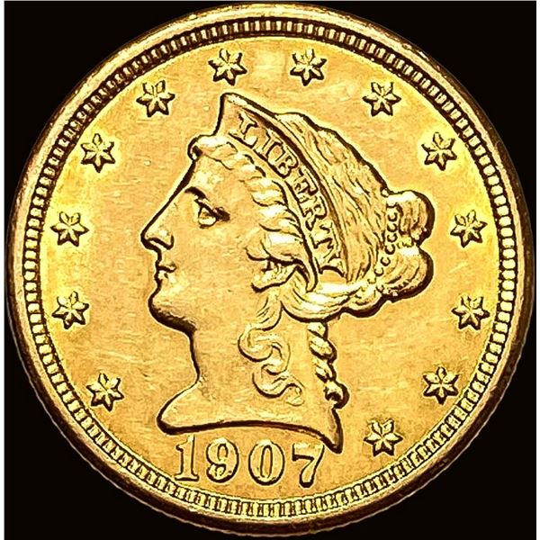 1907 Liberty Head Gold Quarter Eagle $2.50 UNCIRCULATED