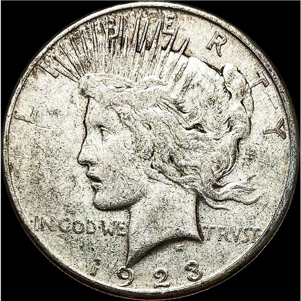 1923-S Silver Peace Dollar NEAR UNC