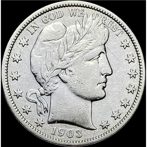 1903-S Silver Barber Half Dollar CLOSELY UNCIRCULATED