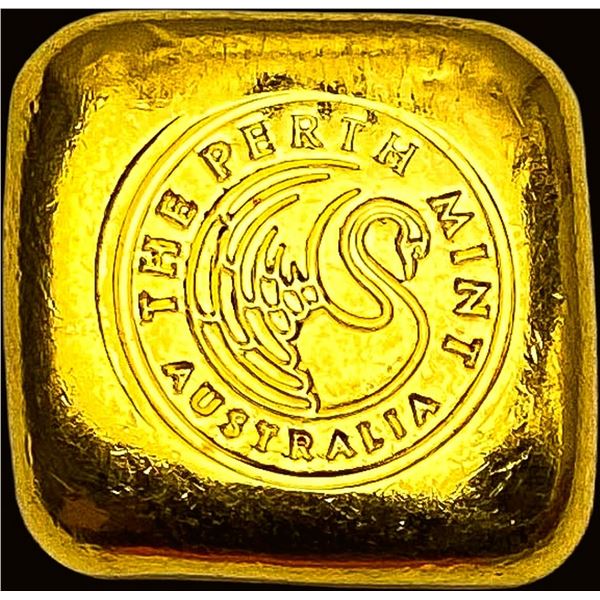 Perth Mint 1 oz Gold Cast Bar 9999 Fine SUPERB GEM BU