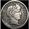Image 1 : 1912-S Silver Barber Dime LIGHTLY CIRCULATED