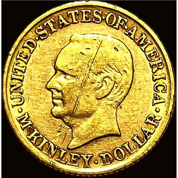 1916 Gold McKinley Birthplace Memorial Dollar LIGHTLY CIRCULATED