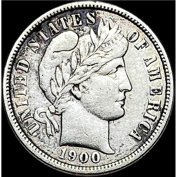 1900 Barber Dime NEARLY UNCIRCULATED