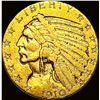 Image 1 : 1910 Indian Head Half Eagle $5 Gold CLOSELY UNCIRCULATED