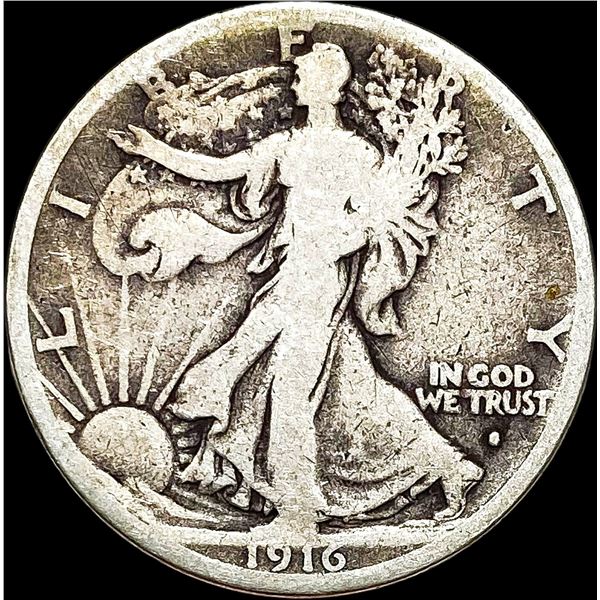 1916-S Walking Liberty Half Dollar NICE CIRC