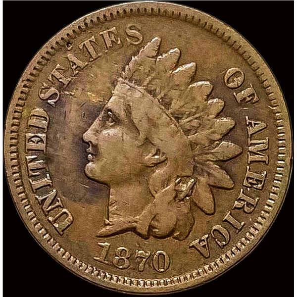 1870 Indian Head Cent LIGHTLY CIRCULATED