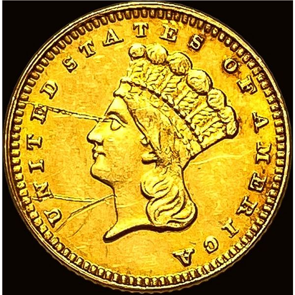 1887 Gold $1 Indian Princess Type 3 HIGH GRADE