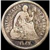 Image 1 : 1863-S Seated Liberty Half Dime NICELY CIRCULATED