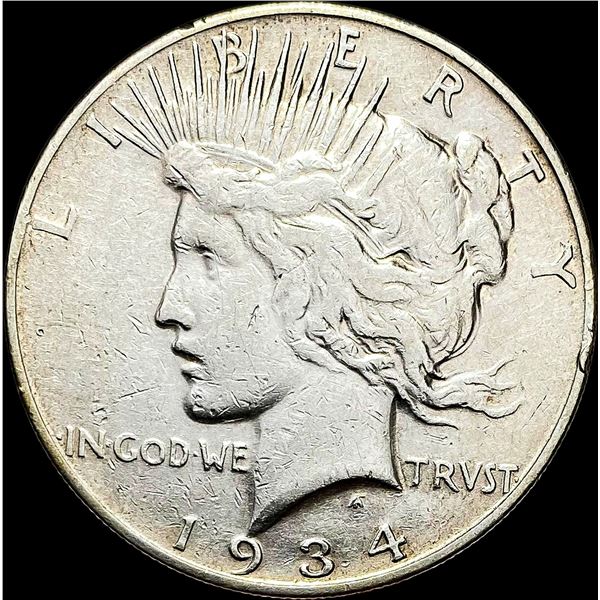 1934-S Peace Silver Dollar LIGHTLY CIRCULATED