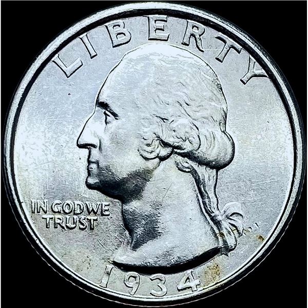 1934-D Silver Washington Quarter CHOICE BU