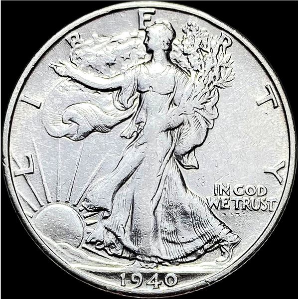 1940-S Walking Liberty Half Dollar CLOSELY UNCIRCULATED