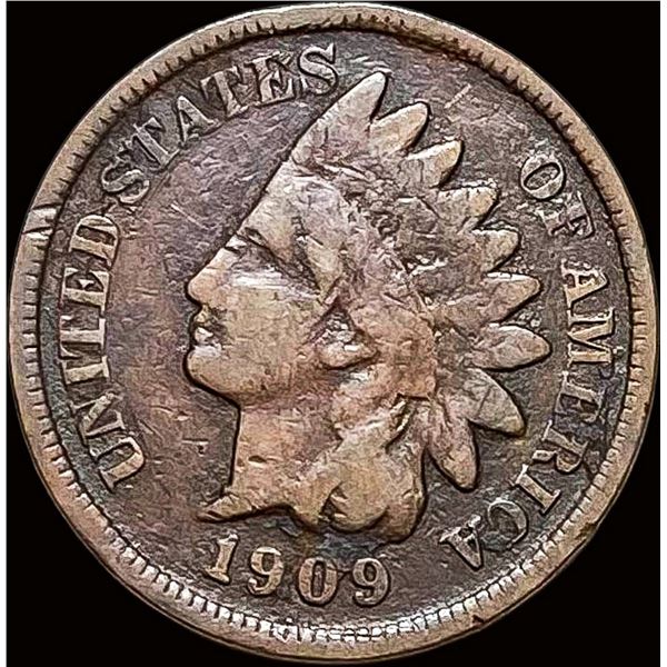 1909-S Indian Head Cent LIGHTLY CIRCULATED