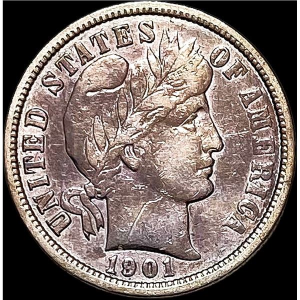 1901-O Silver Barber Dime CLOSELY UNCIRCULATED