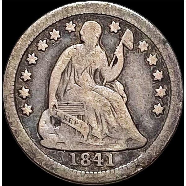 1841-O Seated Liberty Half Dime NICELY CIRCULATED