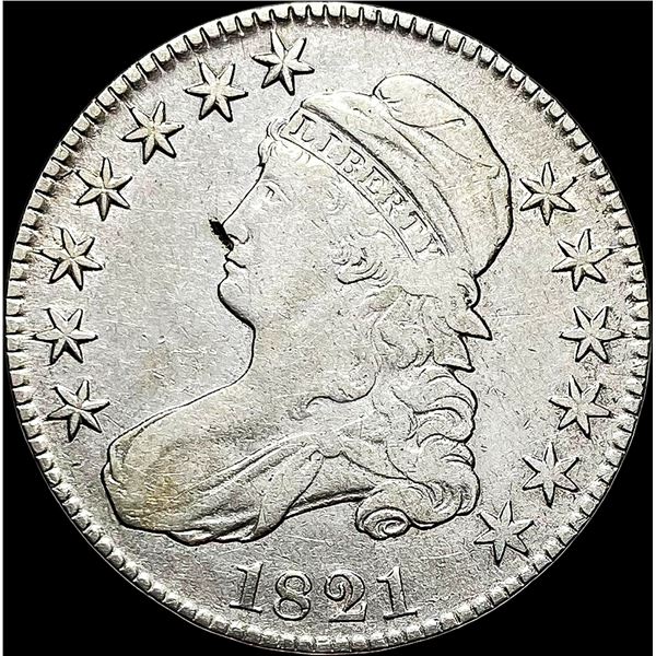 1821 Capped Bust Half Dollar LIGHTLY CIRCULATED