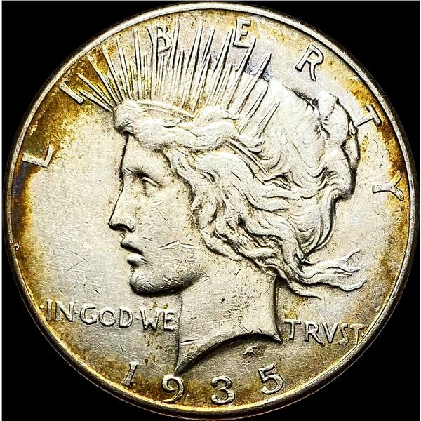 1935 Silver Peace Dollar NEARLY UNCIRCULATED