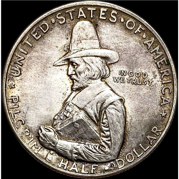 1920 Silver Pilgrim Half Dollar CLOSELY UNCIRCULATED