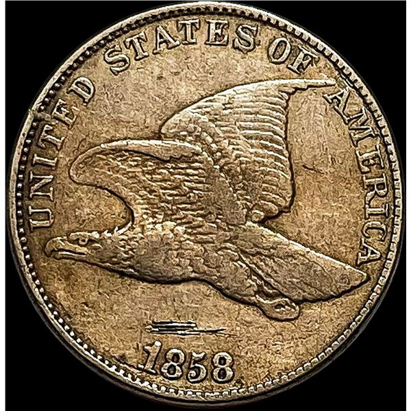 1858 Flying Eagle Cent NEARLY UNCIRCULATED