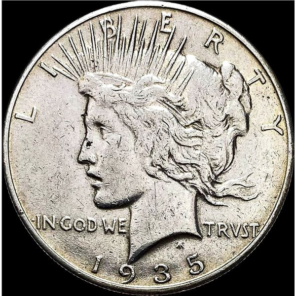 1935-S Silver Peace Dollar NEARLY UNCIRCULATED