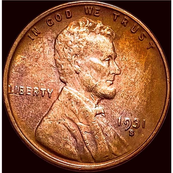 1931-S Wheat Cent CLOSELY UNCIRCULATED