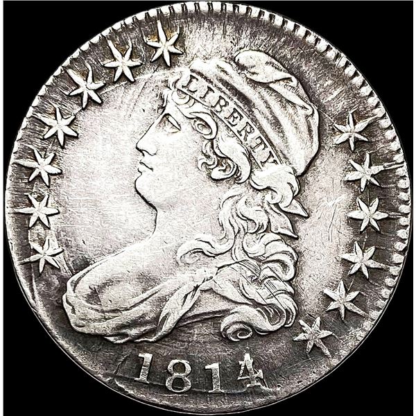 1814/3 Capped Bust Half Dollar NEAR UNC