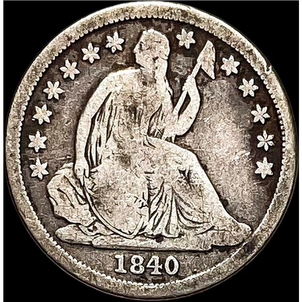1840-O Seated Liberty Dime NICELY CIRCULATED