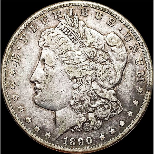 1890-CC Silver Morgan Dollar LIGHTLY CIRCULATED