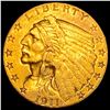 Image 1 : 1911 Indian Head Gold $2.50 Quarter Eagle CLOSELY UNCIRCULATED