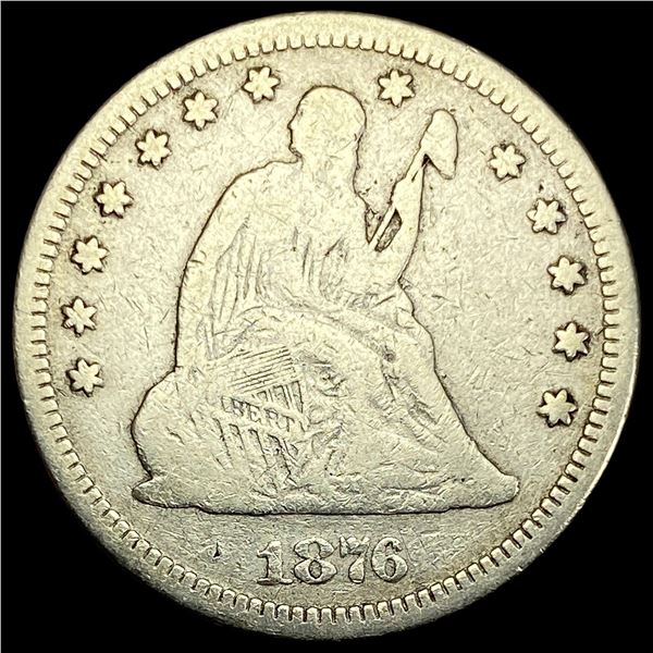 1876 Seated Liberty Quarter NICELY CIRCULATED