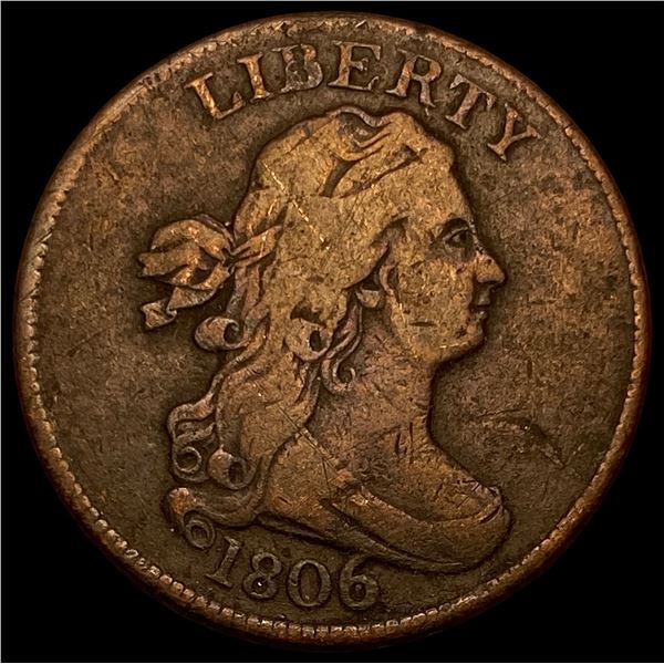 1806 Draped Bust Half Cent LIGHTLY CIRCULATED